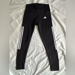 Adidas black and white Women’s Athletic Leggings – Size M